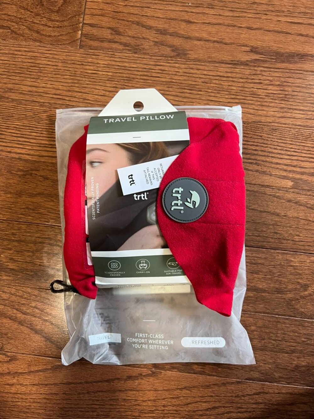 NEW trtl Travel Pillow | Neck Support Pillow | Red